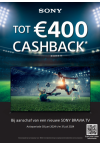 Sony Bravia TV: Tot €400 cashback