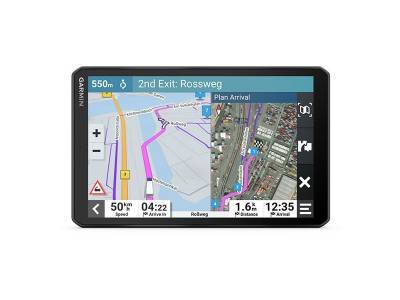 dezl LGV810 8" navigatie voor vrachtwagens met live verkeersinformatie