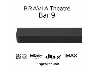 BRAVIA Theatre Bar 9 Premium Soundbar 360 Spatial Sound Mapping Dolby Atmos®/DTS:X®