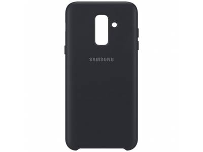 Galaxy A6+ Dual Layer Cover (Galaxy A6+) Zwart