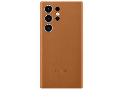 S23 Ultra Leather Case Camel