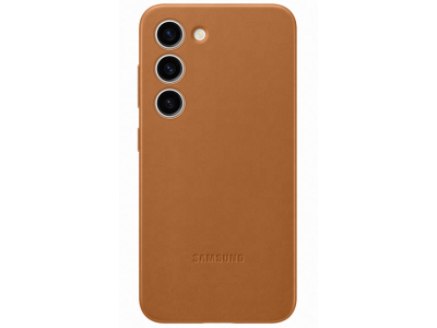 Galaxy S23+ Leather Case Camel