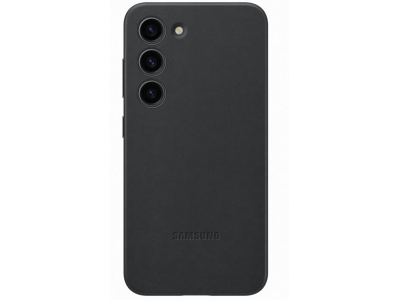 Galaxy S23 Leather Case Black