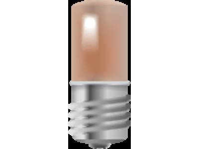E10-lamp met amberkleurige led voor drukknoppen 6A of signaalapparaten