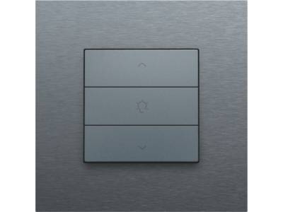 Enkelvoudige dimbediening voor Niko Home Control, steel grey coated
