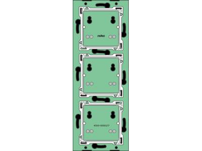 Huisautomatisering - verticale muurprint zonder aansluitunit voor drukknop
