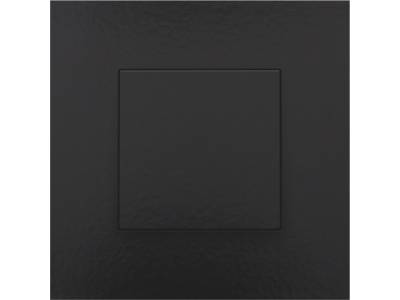 Enkelvoudige drukknop voor Niko Home Control, piano black coated