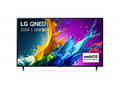 55 Inch LG QNED QNED80 4K Smart TV 2024