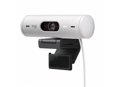Brio 500 webcam full hd blanc cassé