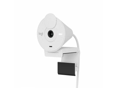 Logitech brio 300 FHD webcam off-white