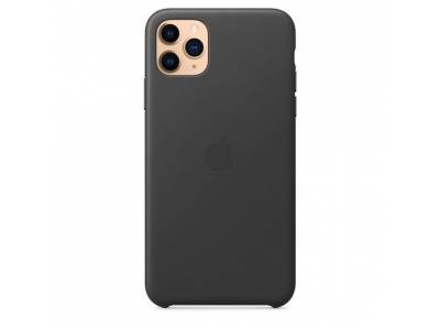 iPhone 11 Pro Max Leather Case Zwart