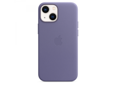 Leren hoesje met MagSafe voor iPhone 13 mini - Blauweregen