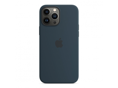Siliconenhoesje met MagSafe voor iPhone 13 Pro Max - Abyss-blauw
