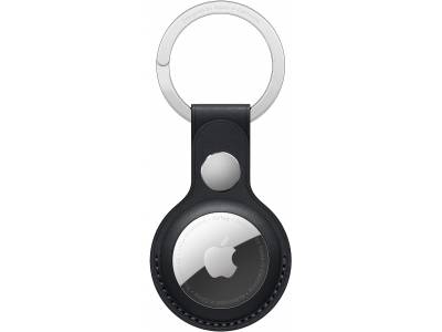 Apple airtag leather key ring midnight