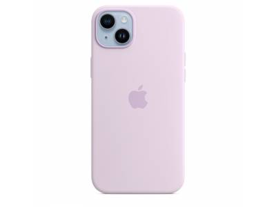 Siliconenhoesje met MagSafe voor iPhone 14 Plus Lilac