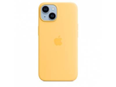 Siliconenhoesje met MagSafe voor iPhone 14 Sunglow