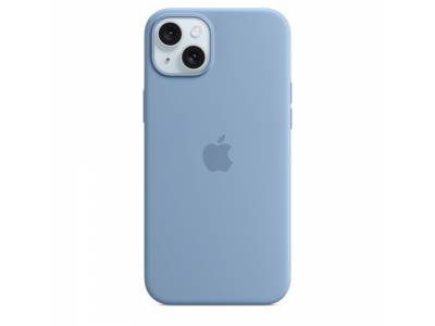 Siliconenhoesje met MagSafe voor iPhone 15 Plus - Winterblauw