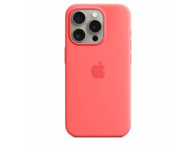 Siliconenhoesje met MagSafe voor iPhone 15 Pro - Guave