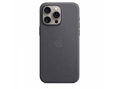 FineWoven hoesje met MagSafe voor iPhone 15 Pro Max - Zwart