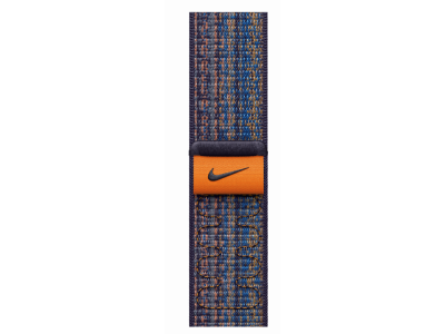 Geweven sportbandje van Nike Game Royal/oranje (41 mm)