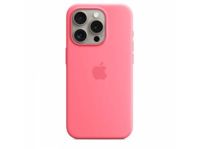 Siliconenhoesje met MagSafe voor iPhone 15 Pro - Roze