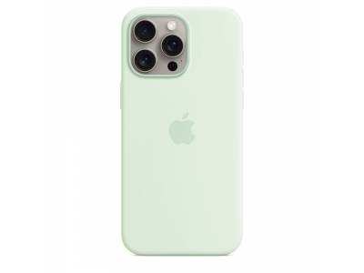 iPhone 15 Pro Max Silicone Case with MagSafe - Soft Mint