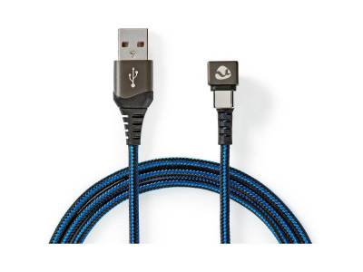 USB-Cable | USB-A Male | USB Type-C Male | Gold Plated