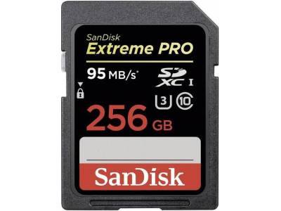 SDXC Extreme Pro 256GB 95MB/s UHS-1 ,
