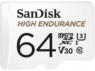 MicroSDHC Dashcam & Home Monitoring 64GB