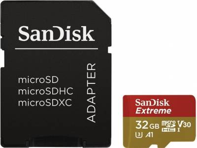 MicroSDHC Extreme 32GB 100MB/60MB.U3.V30.A1 Action C
