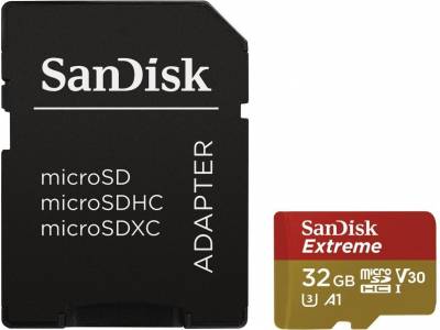 MicroSDHC Extreme 32GB A1 V30 U3 UHS-I CL.10