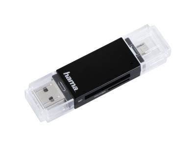 Lecteur multi-cartes USB 2.0 OTG "Basic", SD/microSD, noir