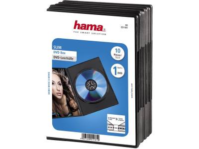 DVD slim box 10-pack zwart