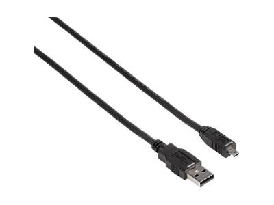 Câble USB 2.0, fiche A M / B M (B8M), 1,80 m, Noir