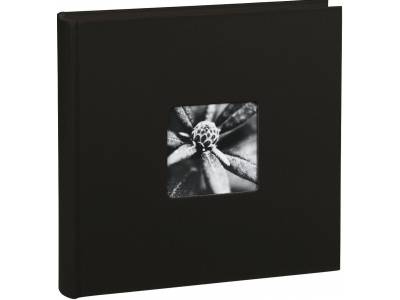 Album XL "Fine Art", 30x30 cm, 100 zwarte pagina's, zwart