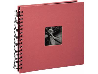 Spiraalalbum "Fine Art", 28 x 24 cm, 50 zwarte pagina's, flamingo