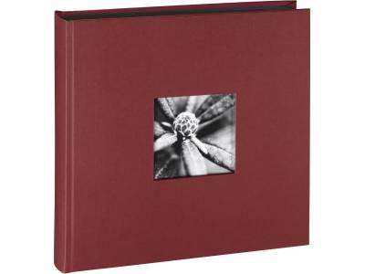 Album XL "Fine Art", 30x30 cm, 100 zwarte pagina's, bordeaux