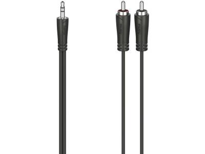 Audio Cable 3.5-mm-Jack-Plug - 2 Cinch-Plug Stereo 5...
