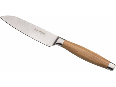 Couteau Santoku avec manche en bois d'olivier 14cm Bois