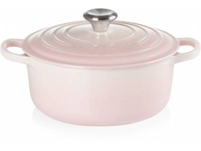 Gietijzeren Ronde cocotte 20cm 2,4L Shell Pink