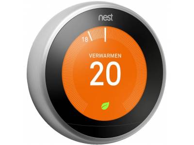 Nest Learning Thermostat 3e Gen Zilver/Staal