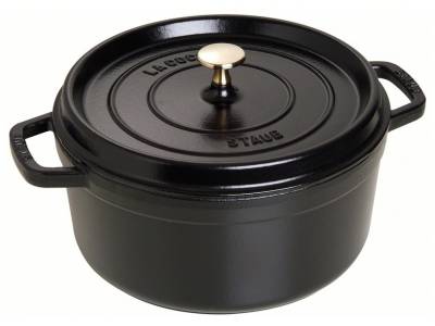 Ronde cocotte 20cm Zwart