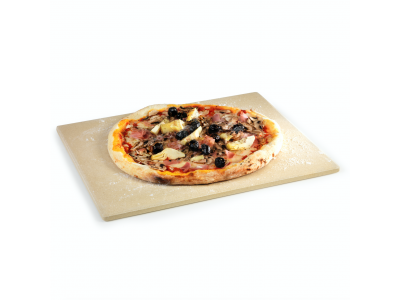 Universele pizzasteen uit vuurvaste klei 43x35x1.2cm