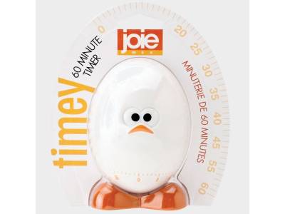 Egghead minuteur à œuf jusqu'à 1 heure blanc 10.2x5x11.4cm