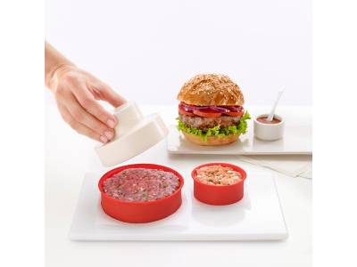 Myburger hamburgerpers uit silicone en kunststof