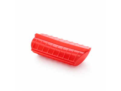 Magnetron stomer voor 1-2 personen uit silicone rood 24x12.4x5cm