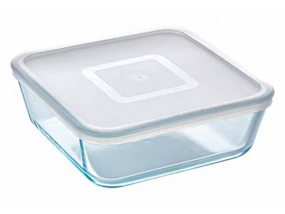 Cook & Freeze Ovenschotel Vierkant 2l 20x20xh16cm Met Kunststof Deksel