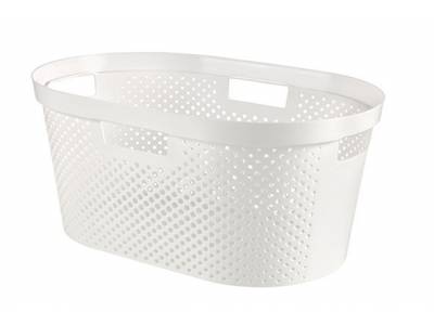 Infinity Recycled Wasmand Dots 40l Wit 58.5x38xh26.5cm