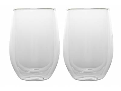 Isolate Tumbler 35cl Set2 D7,5x12,5cm Dubbelwandig Glas