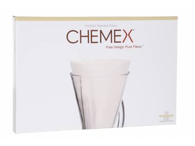 Chemex Filtres Non-preplie Set100 Forme Demi Lune - Pour Coffeemaker Cm-1